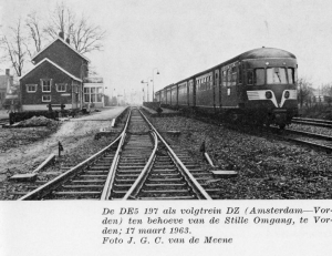 F0316 Trein op station Vorden maart 1963